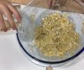 Oats pouring